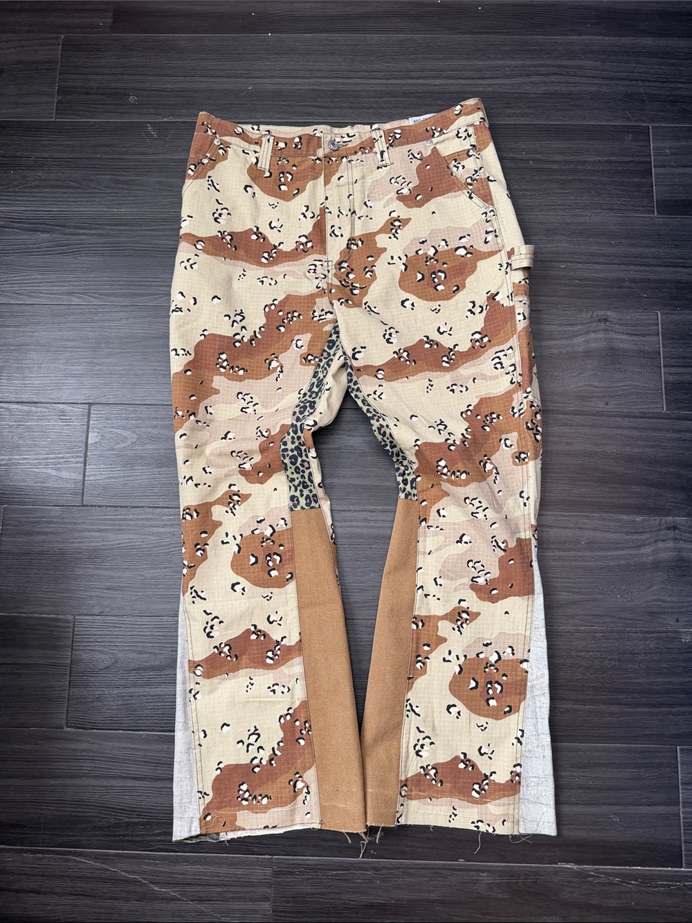 Gallery Dept Desert Camo Patchwork Cargo Pants - Tan/Brown
